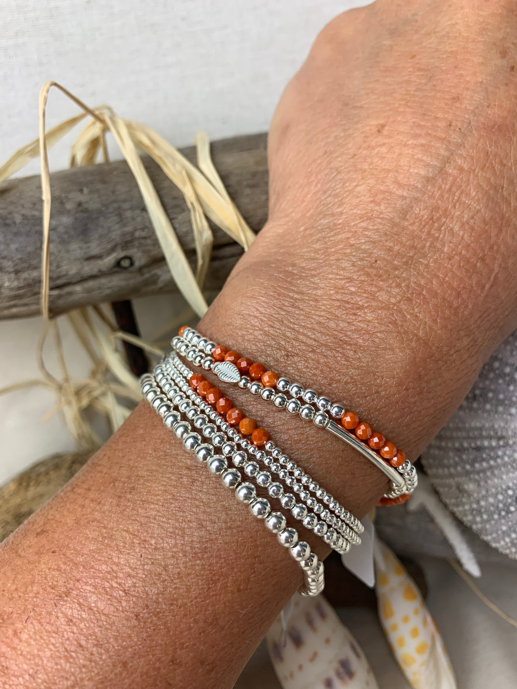 Bracelet Soleil zirconium Dark Papaye