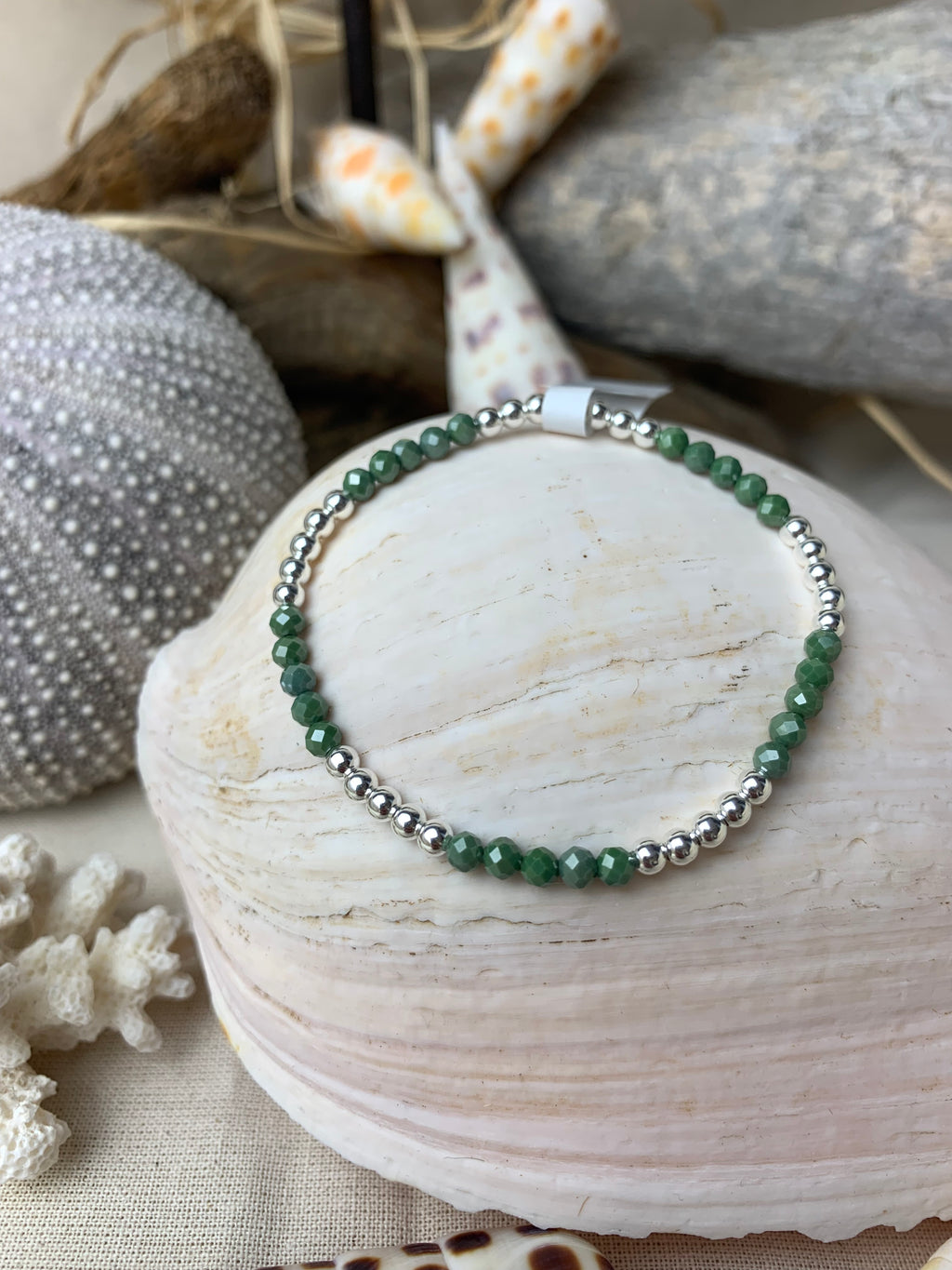 Bracelet Soleil Zirconium vert Émeraude