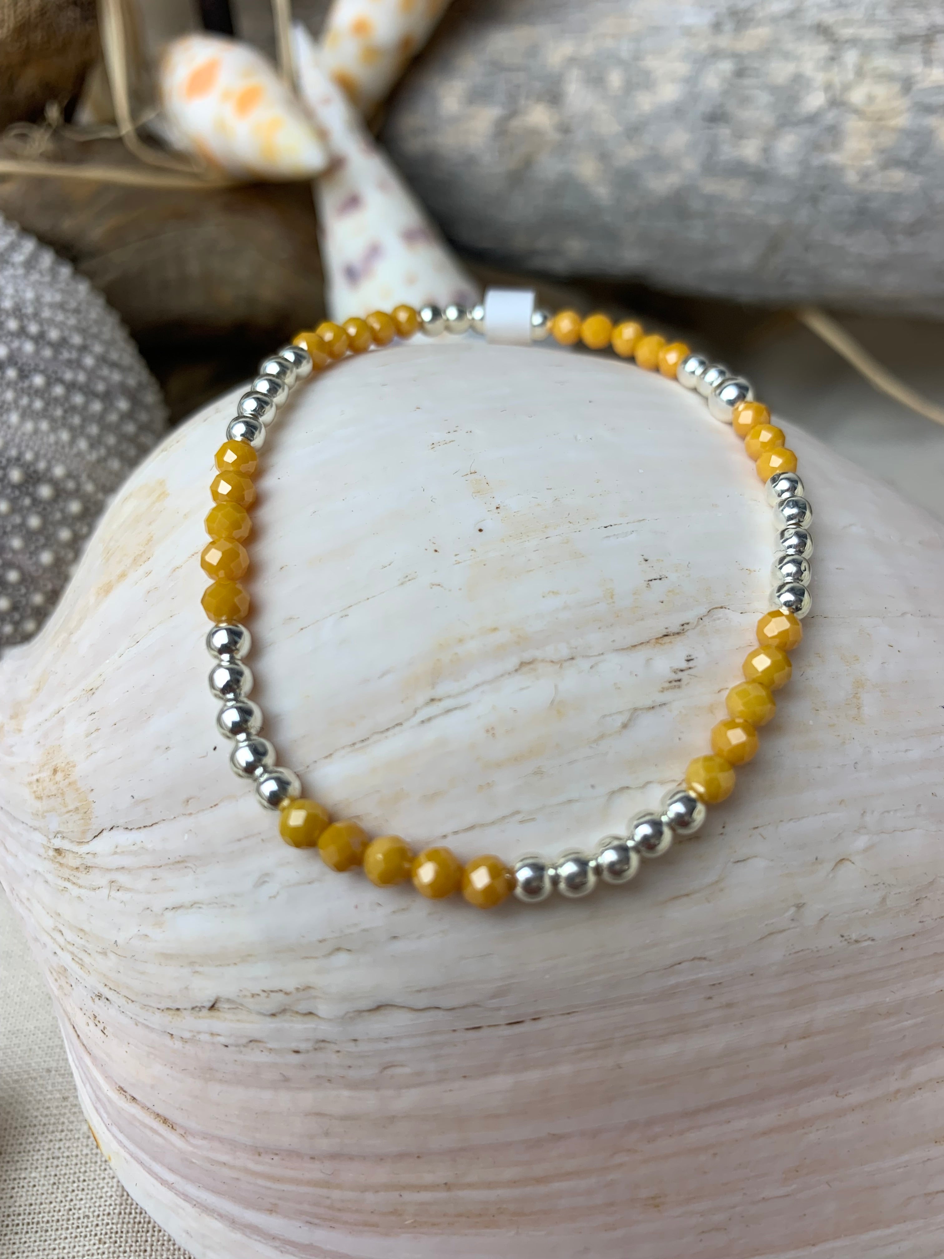 Bracelet Soleil Zirconium Papaye