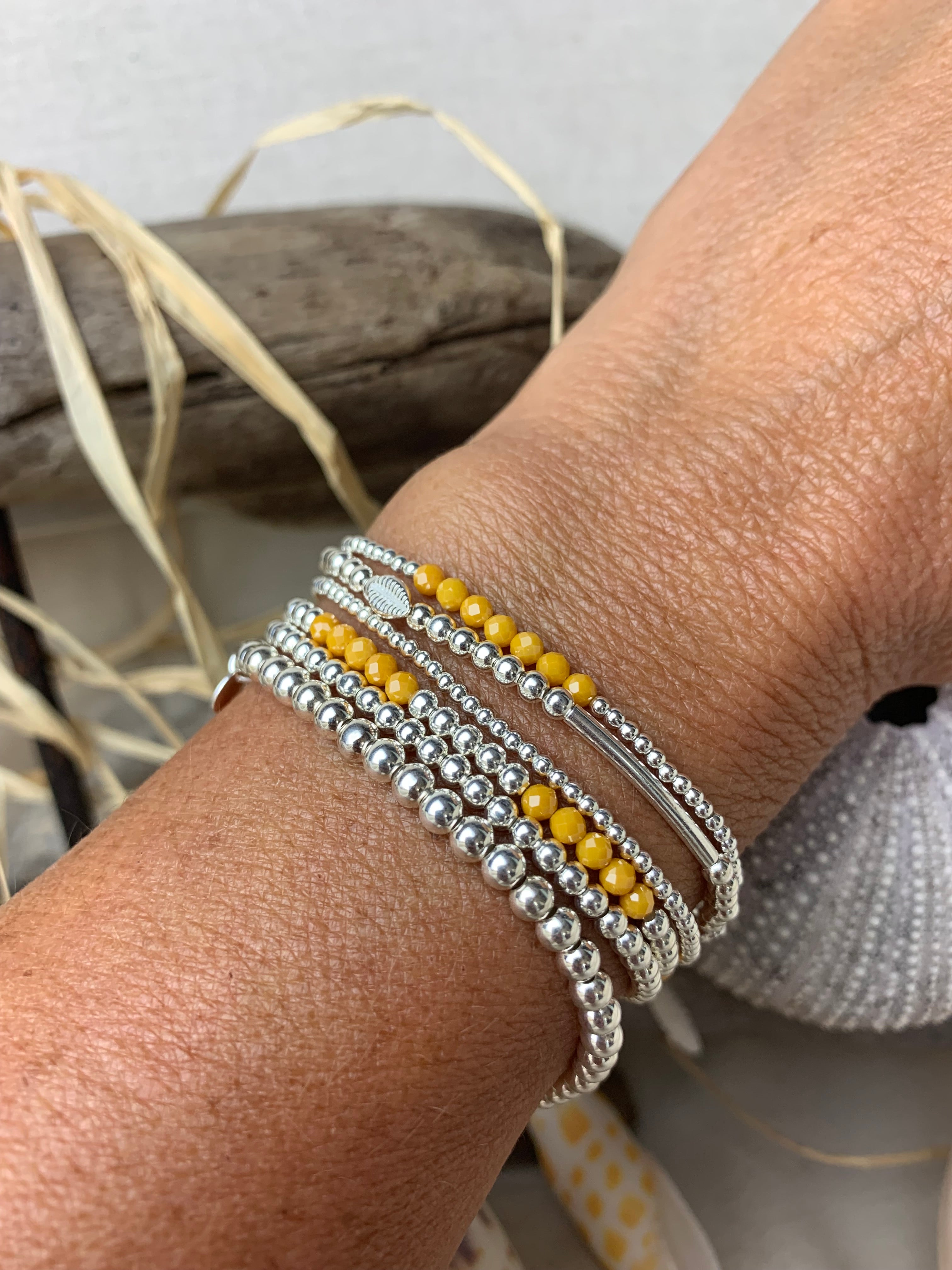 Bracelet Soleil Zirconium Papaye