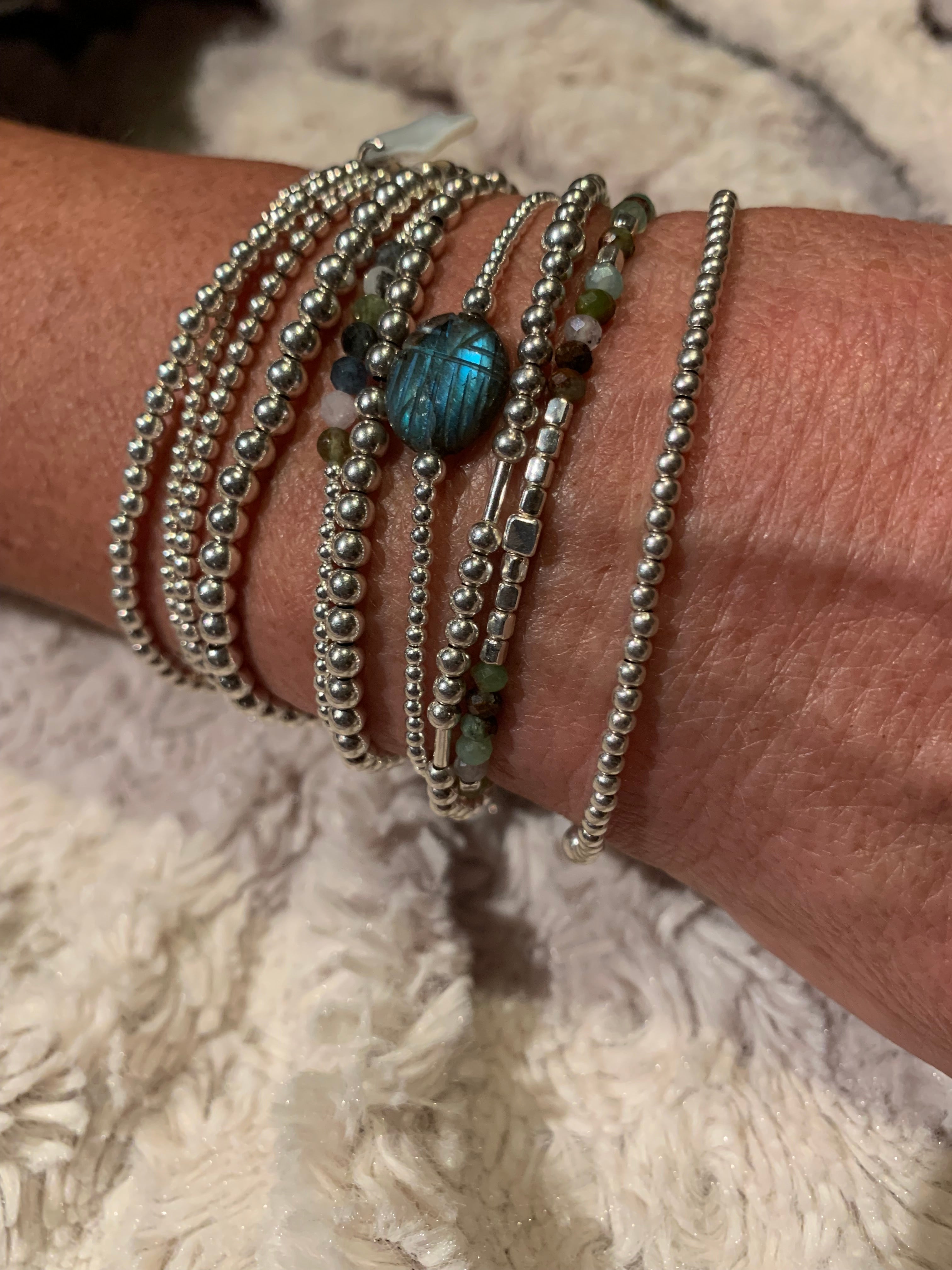 Bracelet Ramsès Labradorite de Madagascar