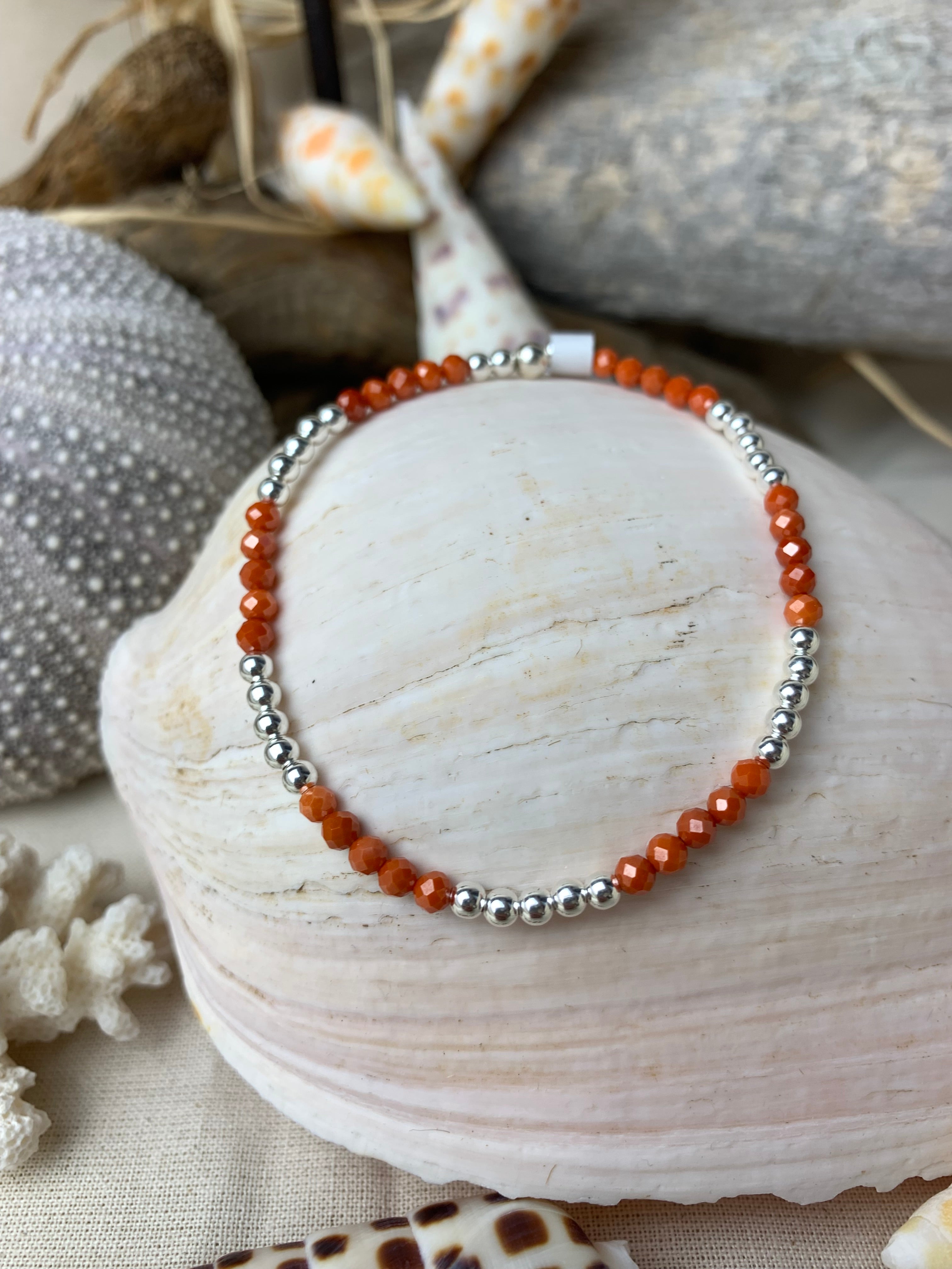 Bracelet Soleil zirconium Dark Papaye