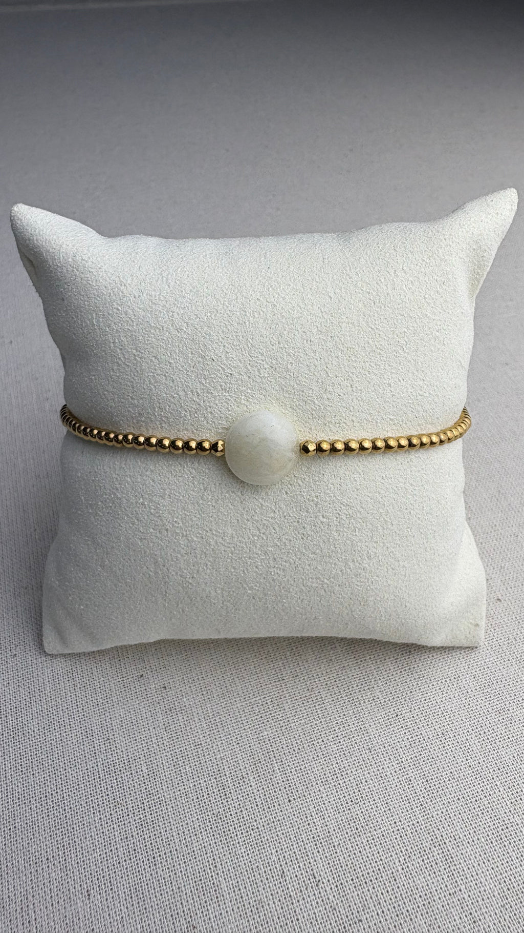 Bracelet Dune doré Pierre de Lune d’Afrique