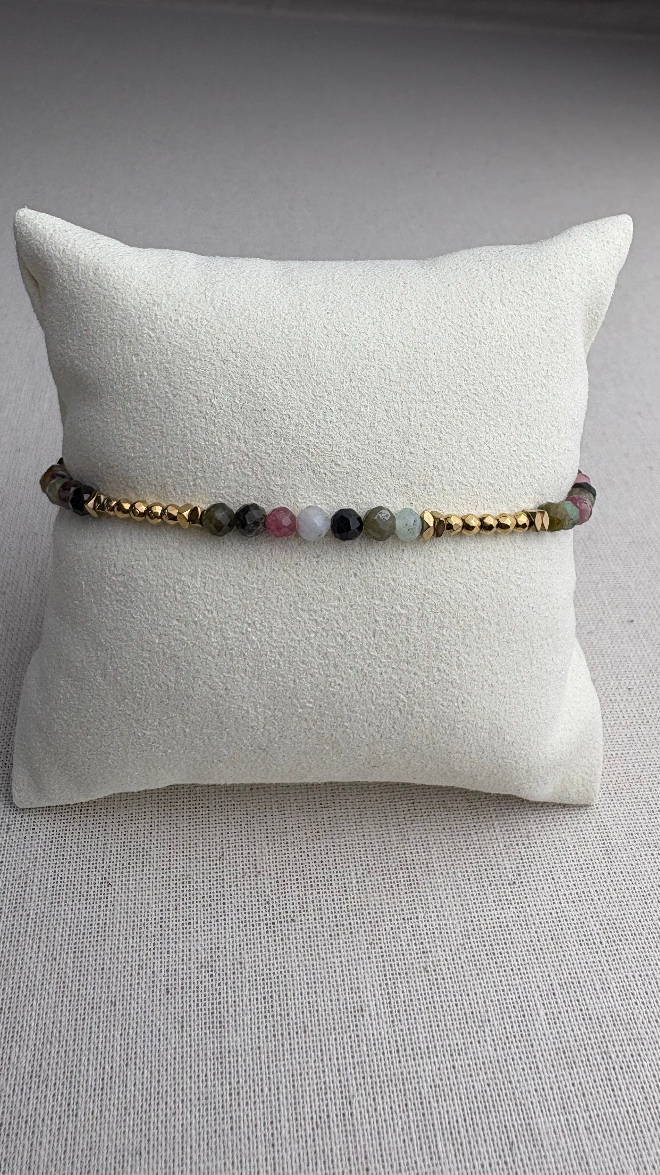 Bracelet Flo doré Tourmaline