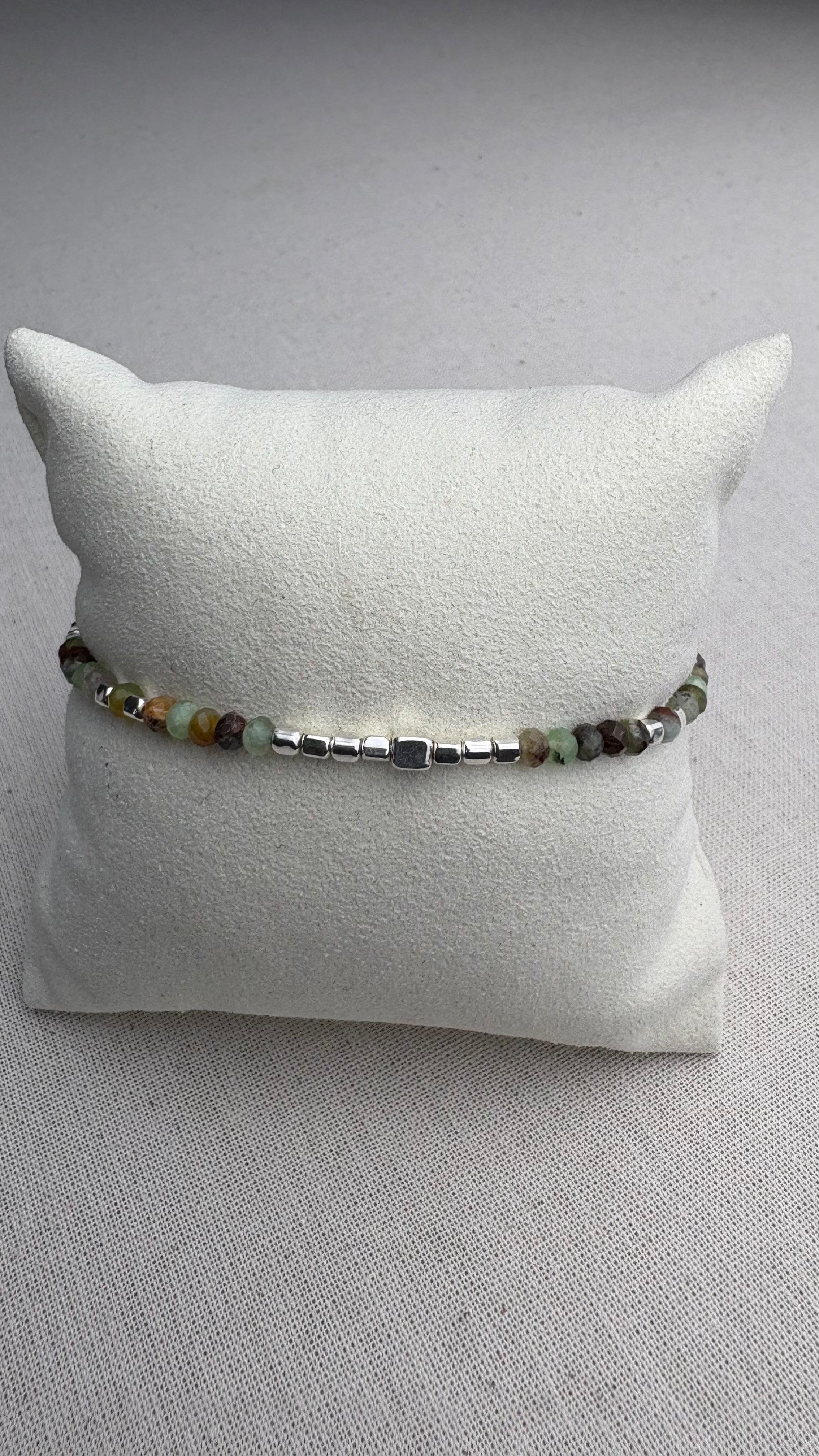 Bracelet Marine Chrysoprase du Brésil