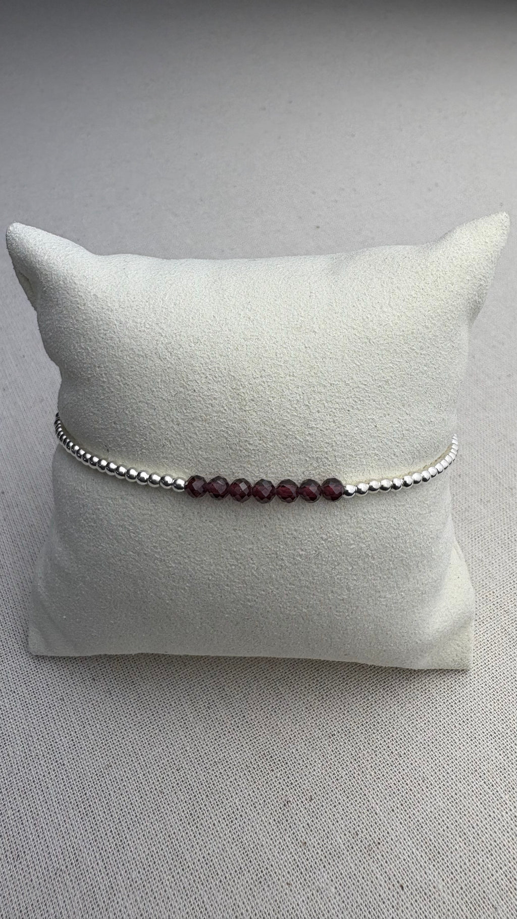 Bracelet Léna Zirconium    Grenat d’Inde