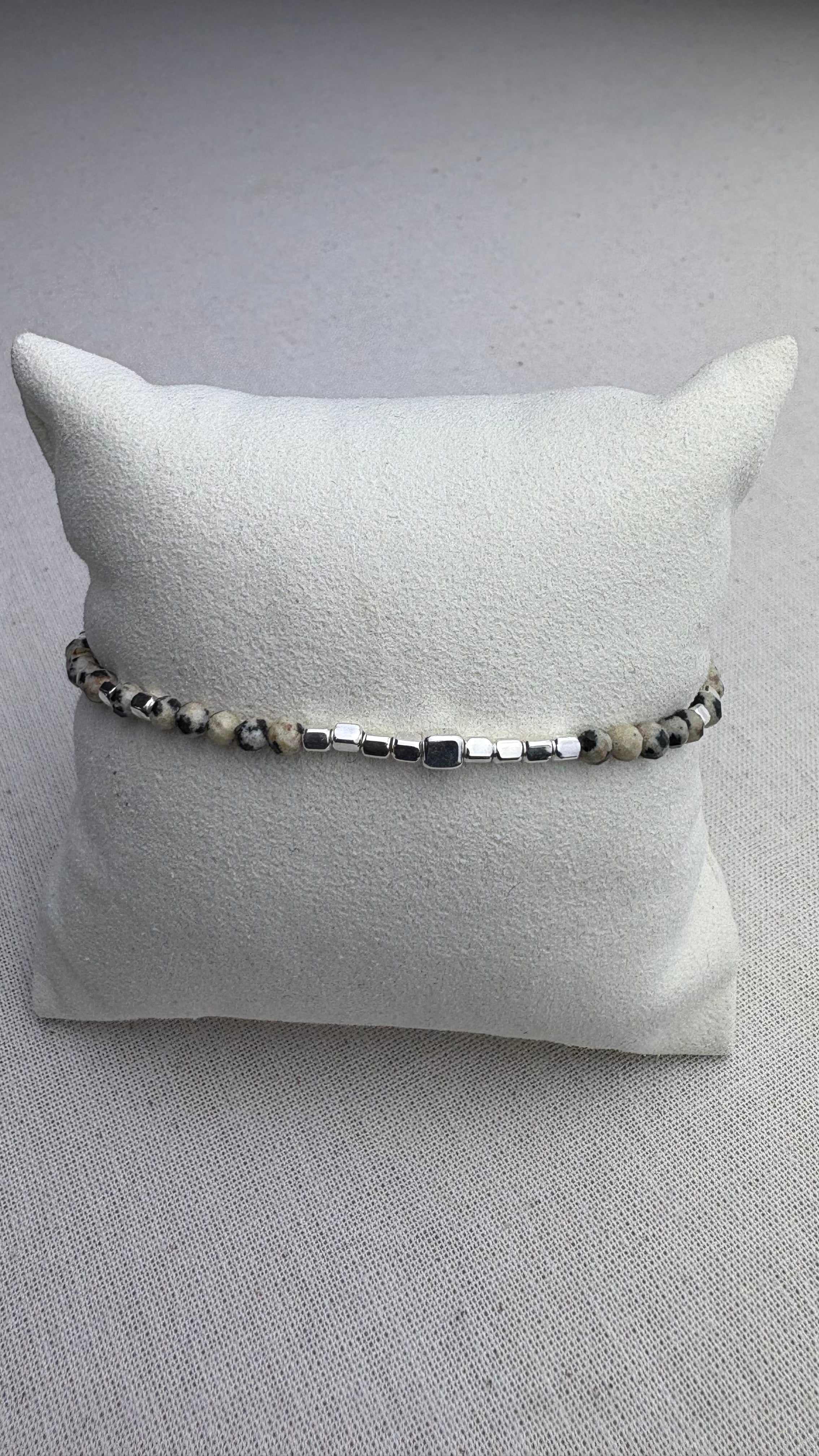 Bracelet Marine Jaspe Dalmatien