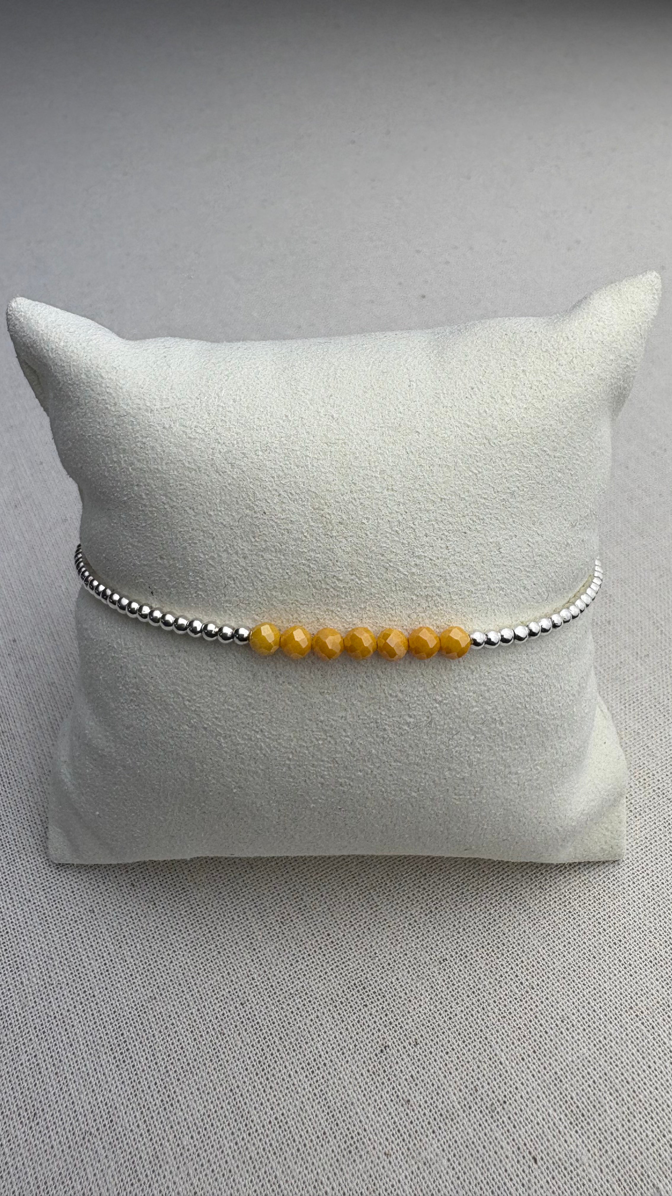 Bracelet Léna Zirconium Papaye