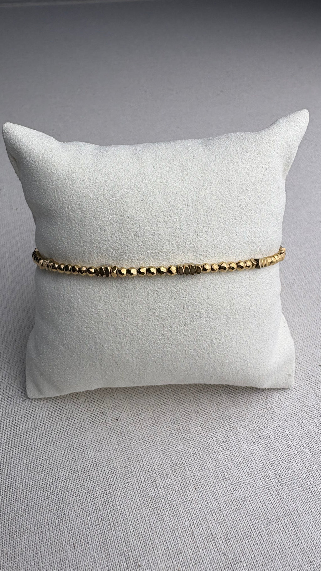 Bracelet Hématite doré Vintage Flat 2 mm