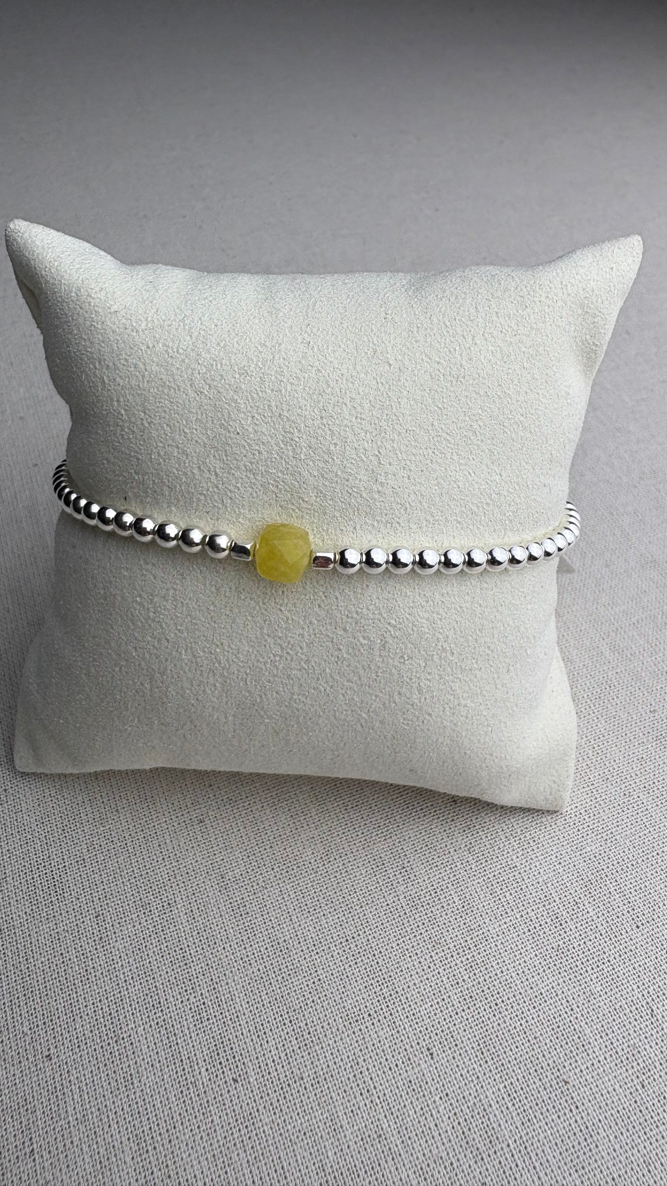 Bracelet Summer Quartzite jaune du Brésil