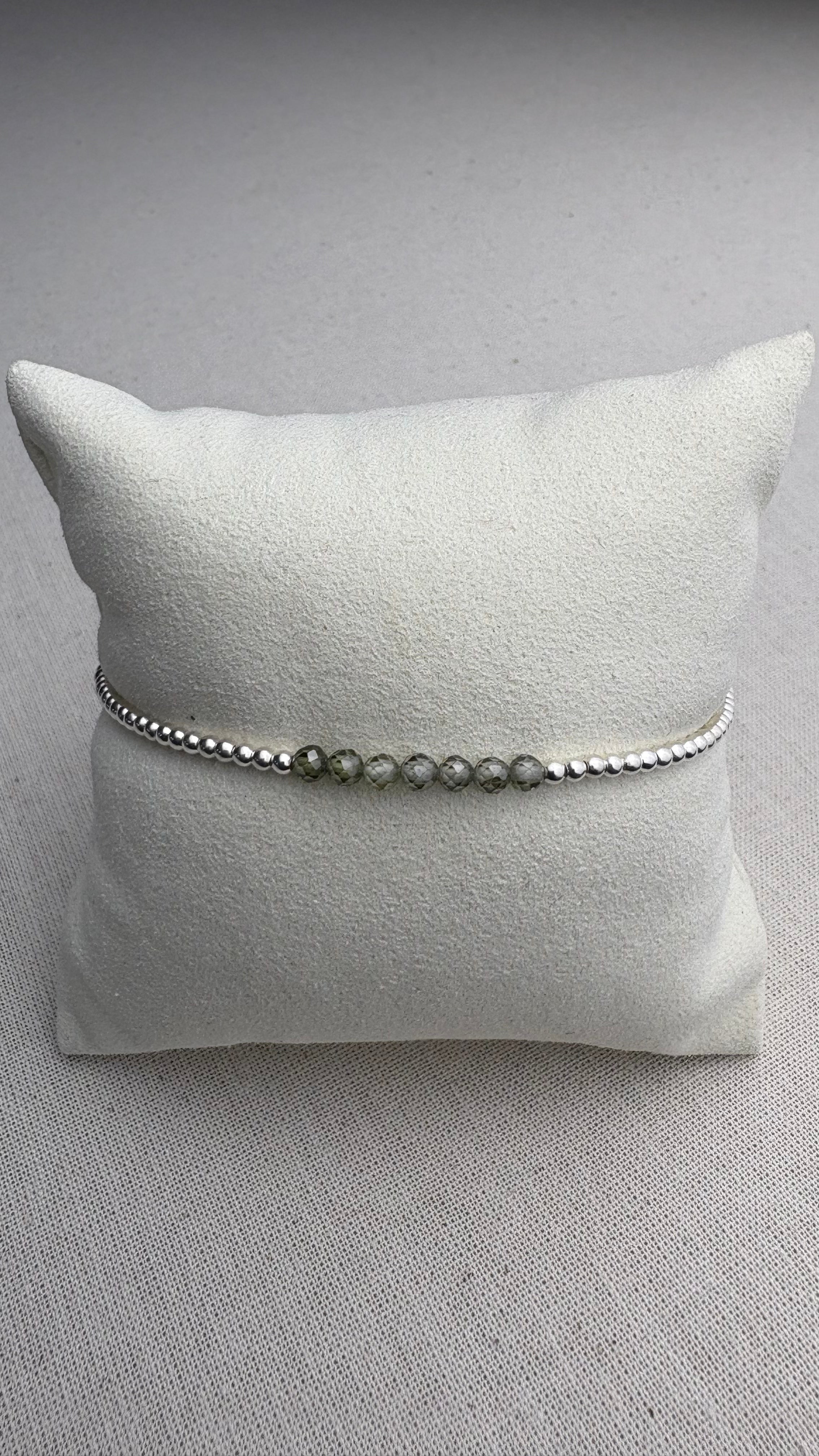 Bracelet Léna zirconium kaki