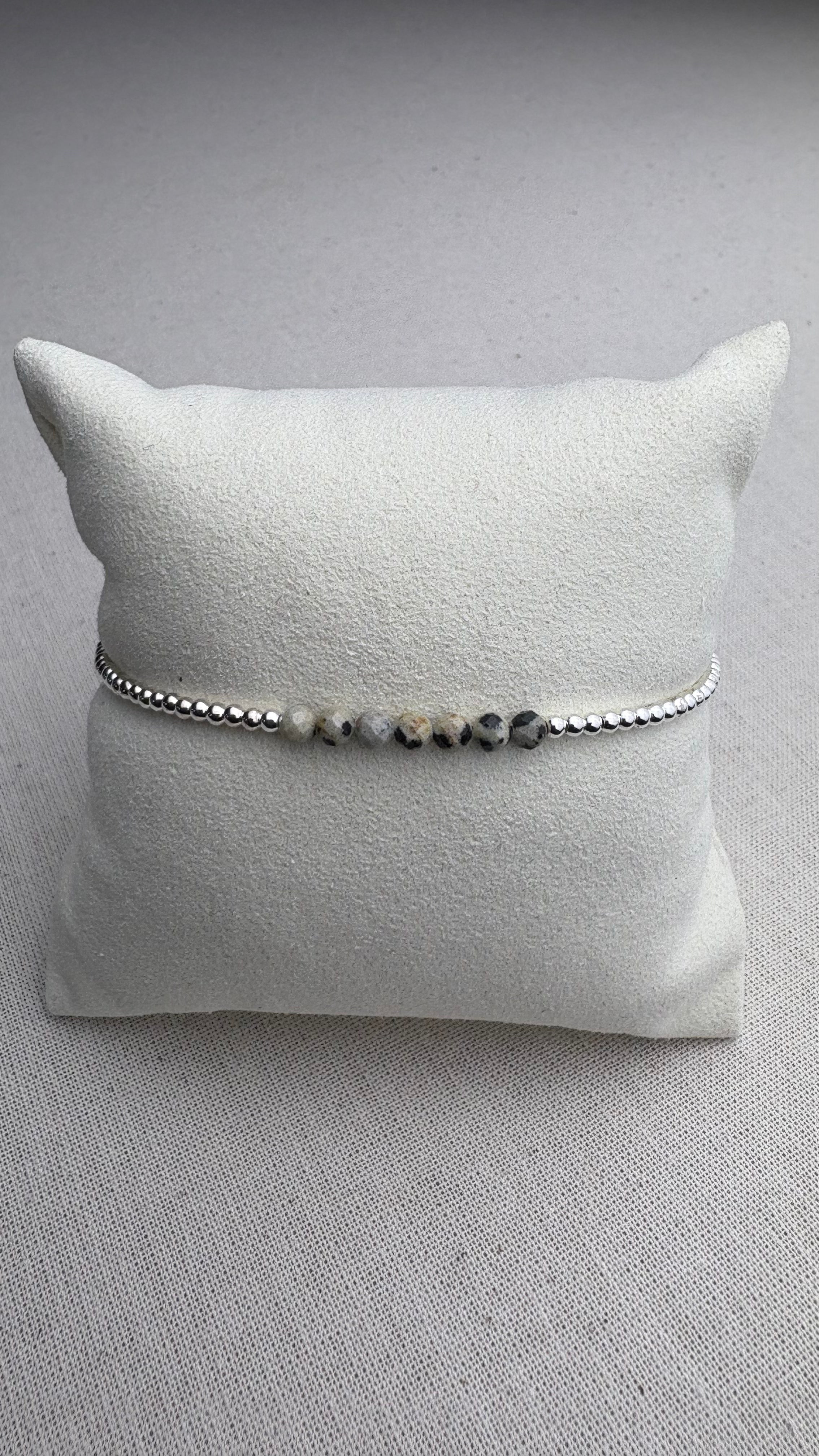 Bracelet Léna Jaspe Dalmatien