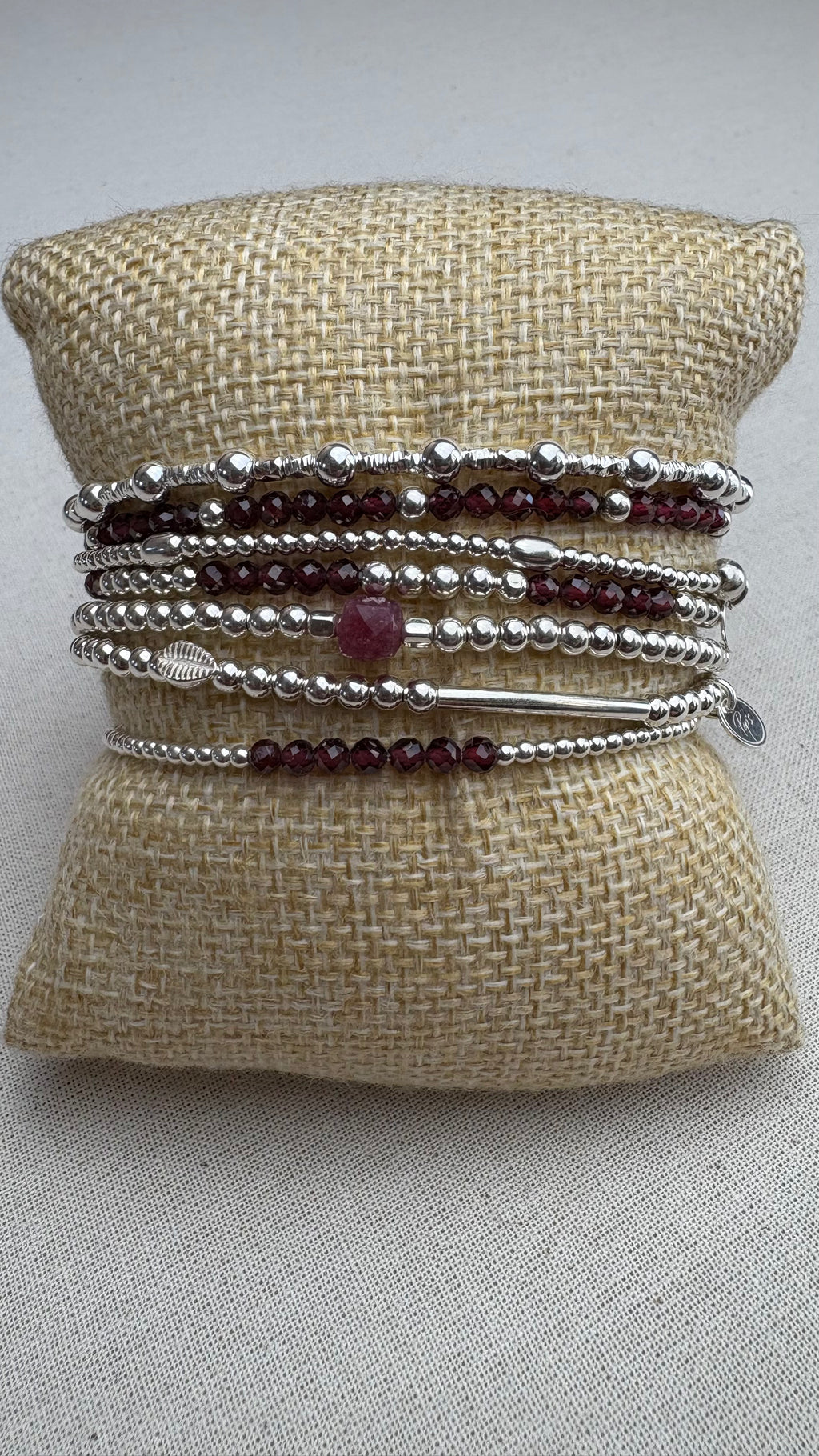 Bracelet Léna Zirconium    Grenat d’Inde