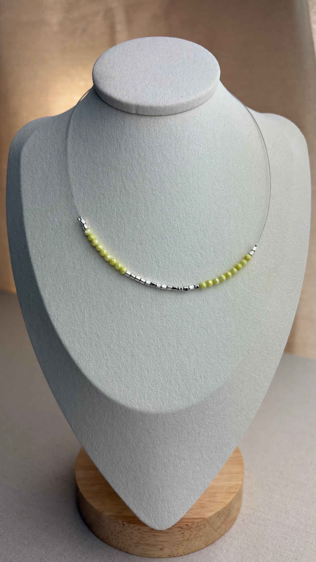 Collier ras de cou Zirconium Yellow