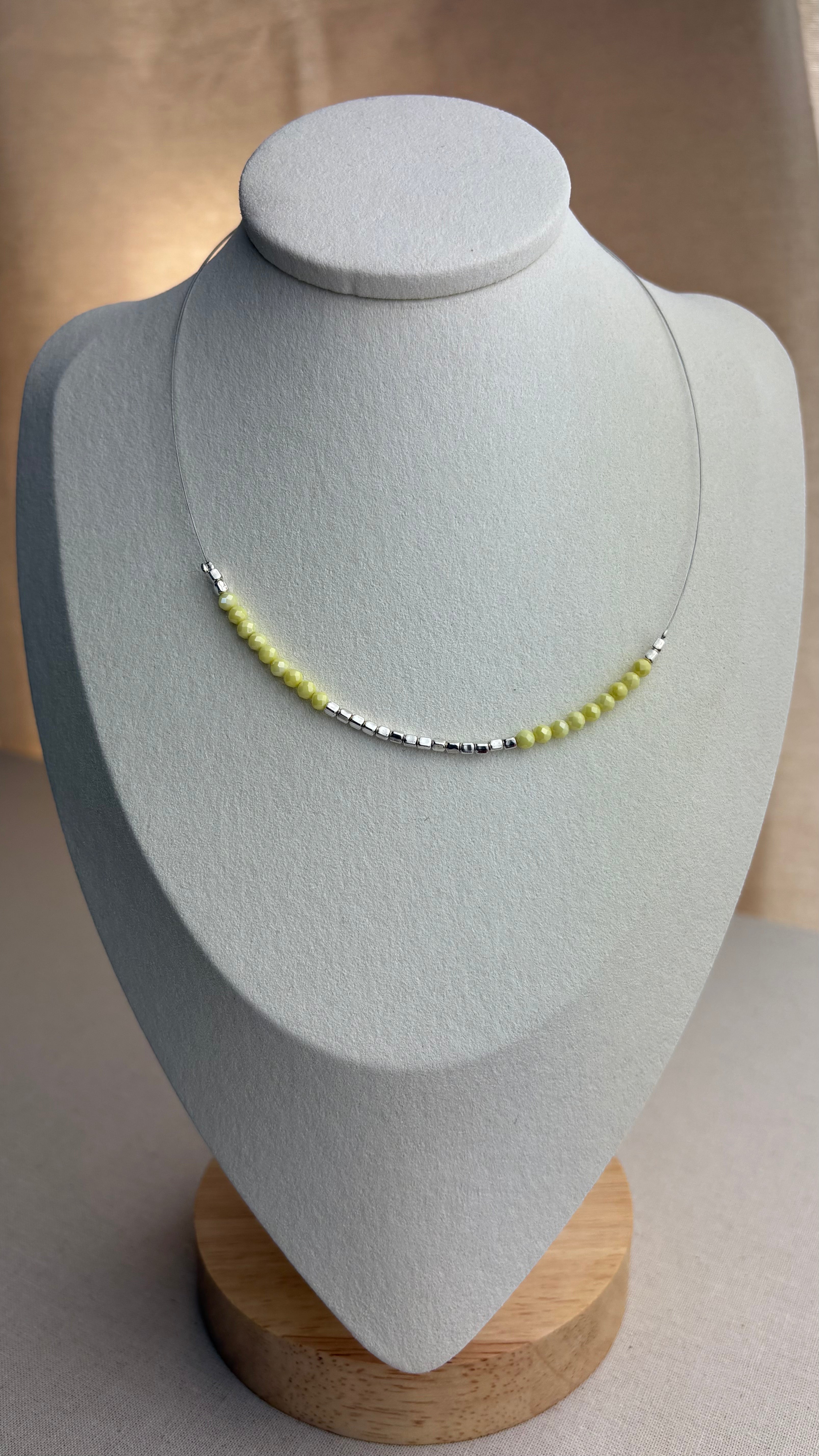 Collier ras de cou Zirconium Yellow