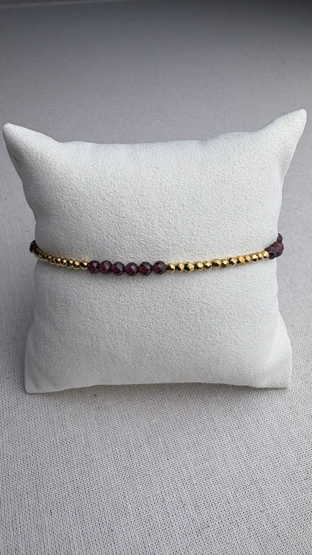 Bracelet Lila doré Grenat d’Inde
